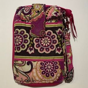 Vera Bradley Phone Wristlet -- Very Berry Paisley